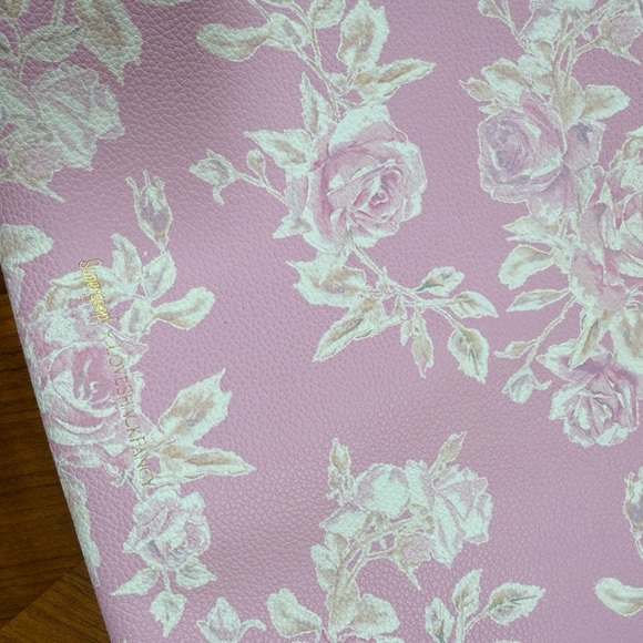 LoveShackFancy x supergoop Pink Floral Wristlet - Picture 3 of 3